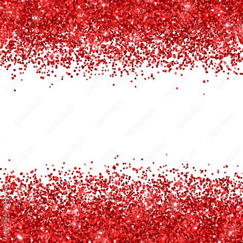 Red glitter on white background. Vector Stock Vector | Adobe Stock