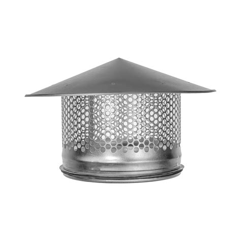 Buy 8 Inch Round Roof Rain Cap HVAC Vent Galvanized Steel All Weather ...