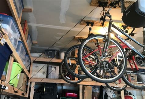 Diy Garage Bike Rack Ceiling