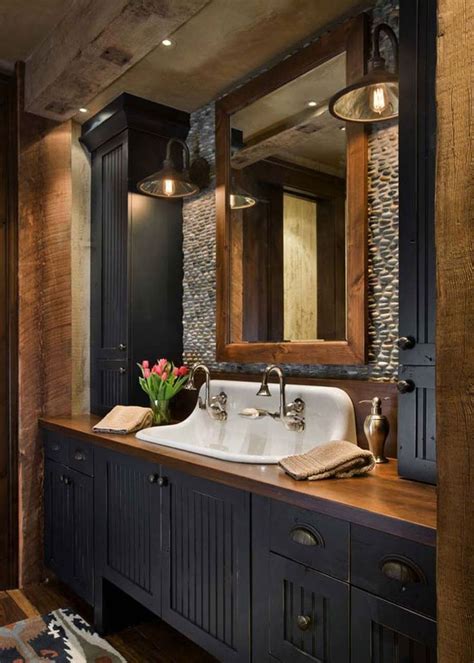 32 Awesome Rustic Bathroom Decorating Ideas - BELIHOUSE | Western ...