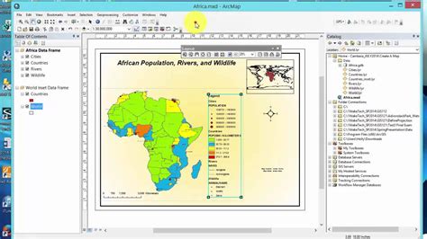 ArcGIS Create A Map Layout - YouTube