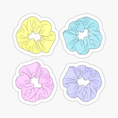 "Scrunchie set" Sticker for Sale by Alyssa-DAmato | Redbubble