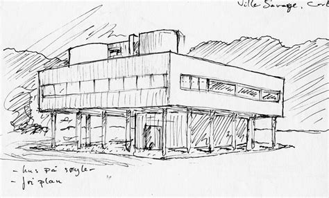 Sketch Villa Savoye | A sketch made during a excursion at th… | Flickr