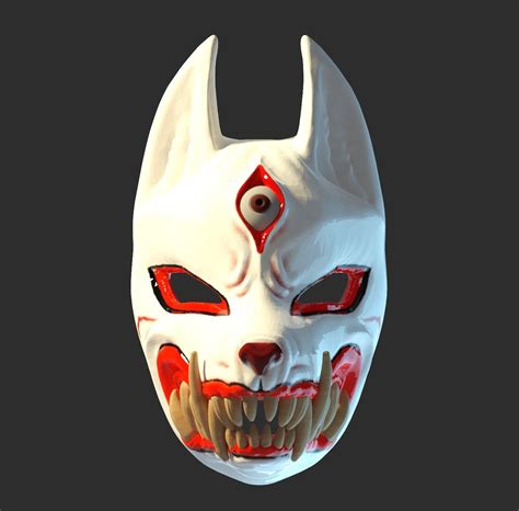 Kitsune MASK 3D Print Models in Other 3DExport