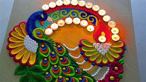 #1638 Satisfying video | Sand art | Navratri rangoli designs | Diwali ...