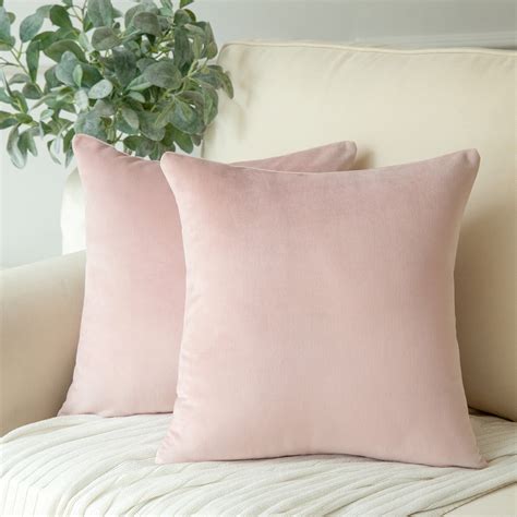 Phantoscope Soft Silky Velvet Series Square Decorative Throw Pillow ...