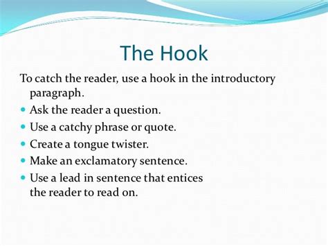 😎 Good hook sentences. How to Write Good Hook Sentences. 2019-02-06