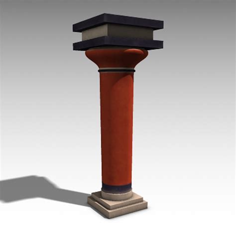 Free Obj Model Minoan Columns