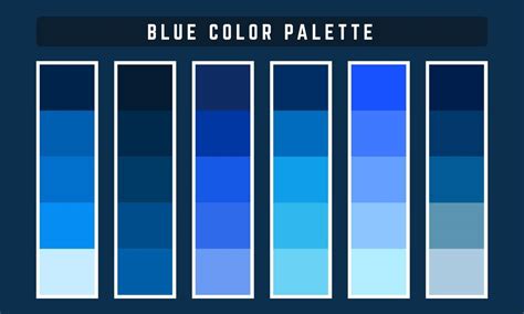 Blue Vector Color Palette 2209256 Vector Art at Vecteezy