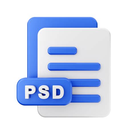 3d file psd folder icon illustration 22050378 PNG