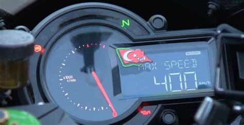 KAWASAKİ H2R TOP SPEED RECORD 0-400km/h 26 second. | Kawasaki, Digital ...