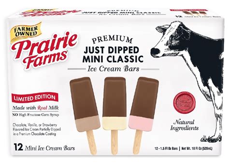 Prairie Farms offers first novelty in mini ice cream bars