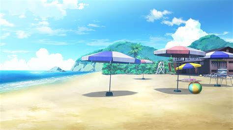 Anime Beach Background