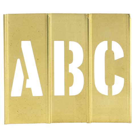 2" Letter/Number Brass Stencils