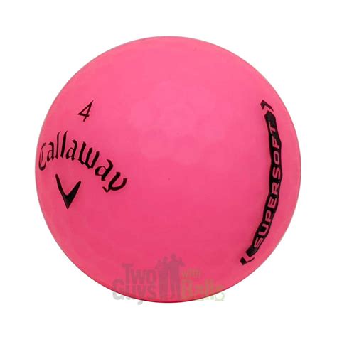 Used Callaway Supersoft Matte Pink Golf Balls | Two Guys with Balls