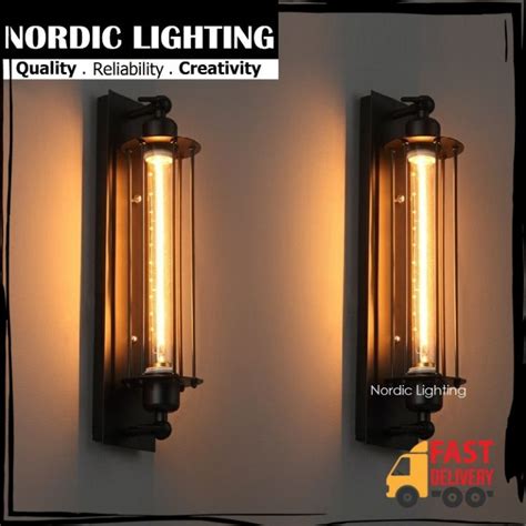 Loft Wall Lights (Black) Nordic Lighting Designer Wall Light Loft Retro ...