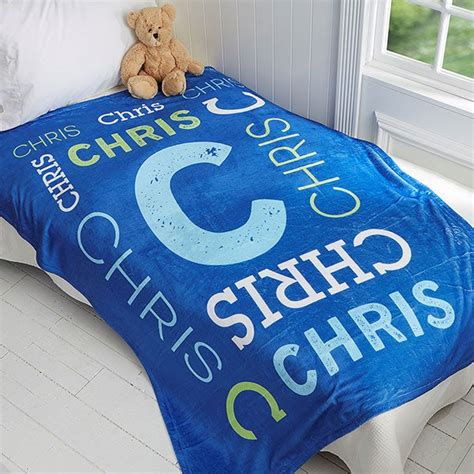 Kids Fleece Blankets Personalized 60x80 - Name