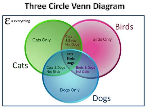 Three Circle Venn Diagram example for math journal | Venn diagram, Venn ...