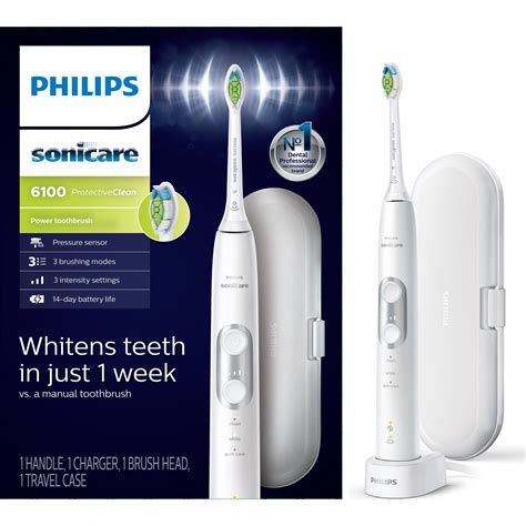 Philips Sonicare ProtectiveClean 6100 Whitening Rechargeable Electric ...