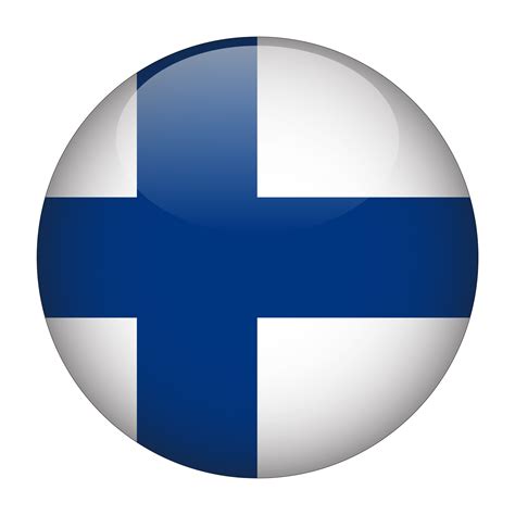 Finland 3D Rounded Flag with Transparent Background 15272137 PNG