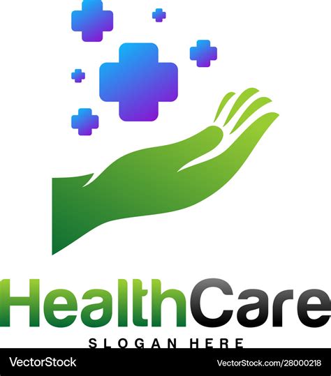 Health care logo design concept care logo Vector Image