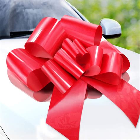 Zoe Deco Big Car Bow (Red, 23 Inch / 58 cm), Gift Bow, Giant Bow for ...