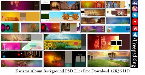 Karizma Album Background PSD Files Free Download 12X36 HD