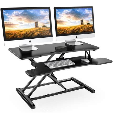 FITUEYES Standing Desk Converter 32inch Stand Up Desk Tabletop ...