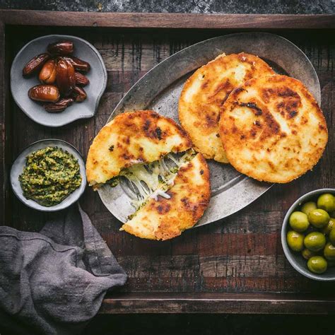 Cheese Arepas with Date and Olive Spread - Nerds with Knives