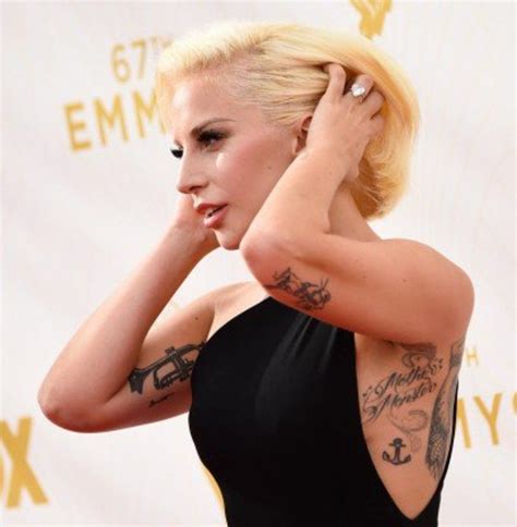 Lady Gaga Put Her Tattoos On Full Display At the Emmys Richard Jenkins ...