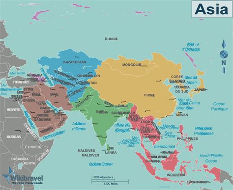 Map Of Asia With Countries 2024 | Map of Atlantic Ocean Area