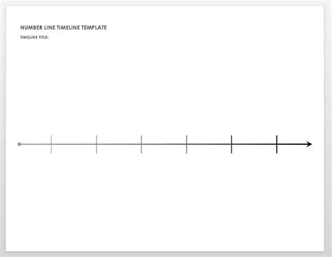 Timeline Template Blank