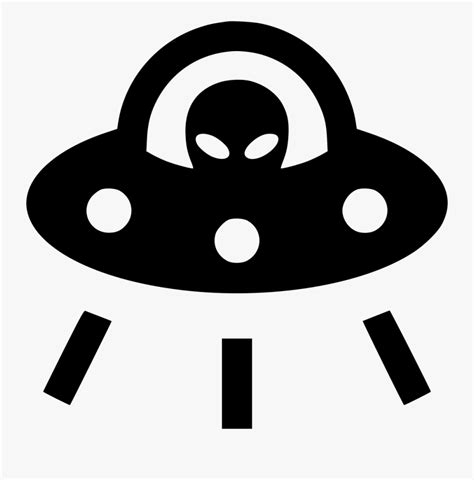 Space Alien Png - Black And White Ufo Png , Free Transparent Clipart ...