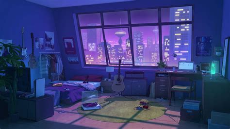 Purple Bedroom by Anastasia Ermakova