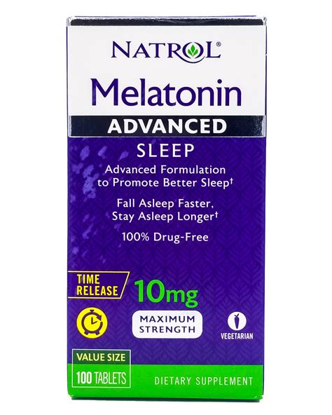 Natrol Melatonin 10mg (100 tablets)