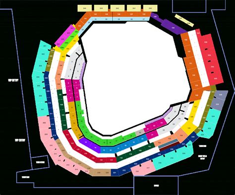 Texas Stadium Seat Map