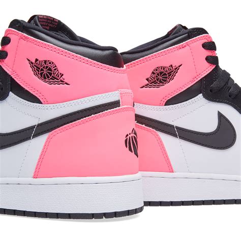 Nike Air Jordan 1 Retro High OG GG Black, Hyper Pink & White | END ...