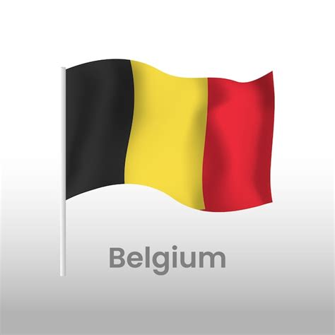 Premium Vector | National flag of belgium