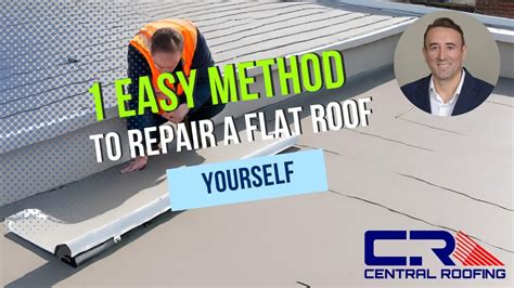 1 Easy Method to Repair a Flat Roof Yourself - YouTube