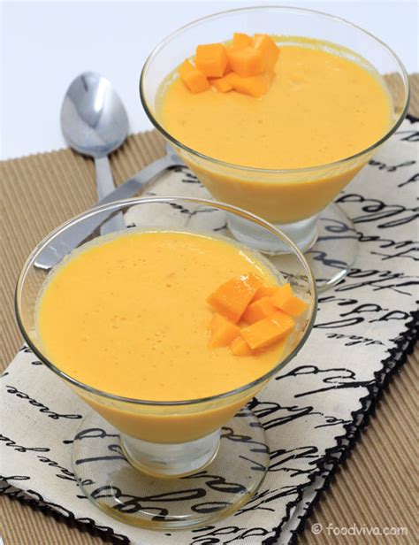 Fresh Mango Pudding Recipe - The Best Mango Dessert You'll Ever Make