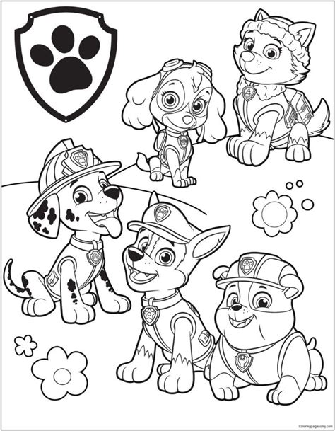 Printable Paw Patrol Coloring Pages Free Adult Coloring Pages, Cartoon ...