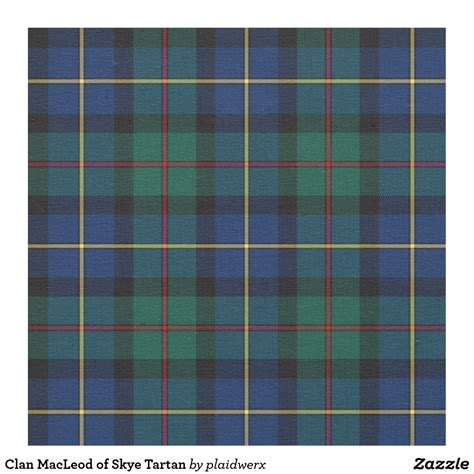 Clan MacLeod of Skye Tartan Fabric | Tartan fabric, Clan macleod, Tartan