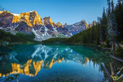 mountain, Forest, Lake, Reflection, Morning Wallpapers HD / Desktop and ...