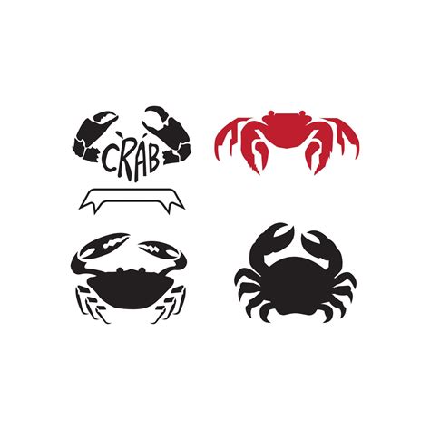 Crab icon logo, vector design 13390122 Vector Art at Vecteezy