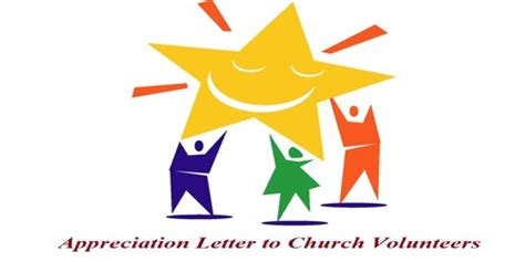 Sample Appreciation Letter to Church Volunteers - Zoefact