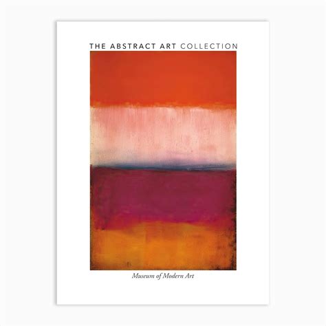 Orange And Red Abstract Painting 5 Exhibition Poster Art Print by ...