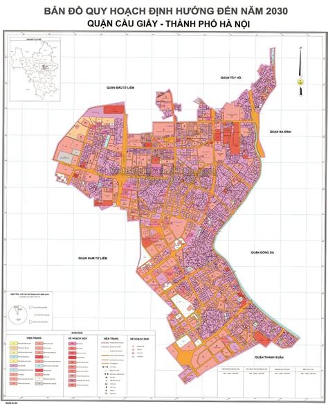 Bản Đồ Quy Hoạch Quận Cầu Giấy Thành Phố Hà Nội
