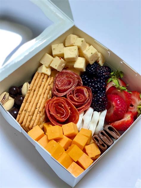 Mini graze box | Picnic foods, Charcuterie recipes, Food platters