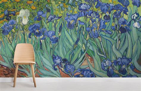 Irises' by Vincent Van Gogh Wallpaper Mural | Hovia | Van gogh irises ...