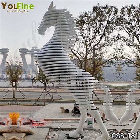 Metal Abstract Horse Sculpture for Garden Decor for Sale CSS-181